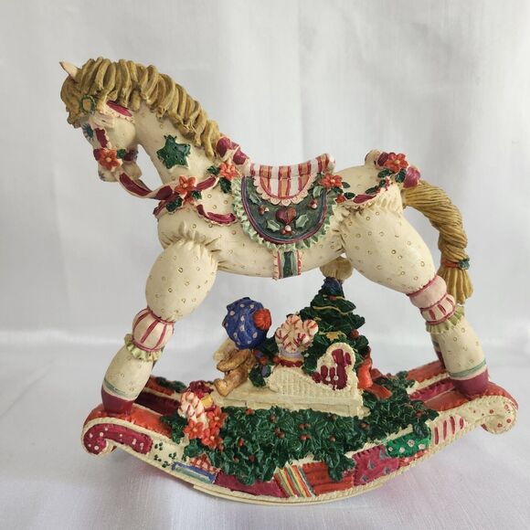 Vintage GNY‎ Inc. 1992 Musical Rocking Horse Figurine - Picture 1 of 8